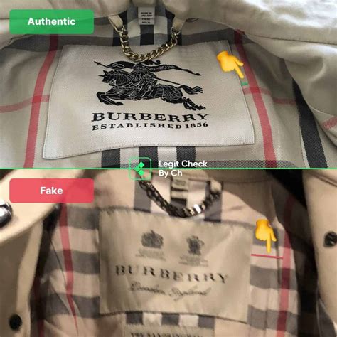 how to spot fake burberry|identify burberry raincoat.